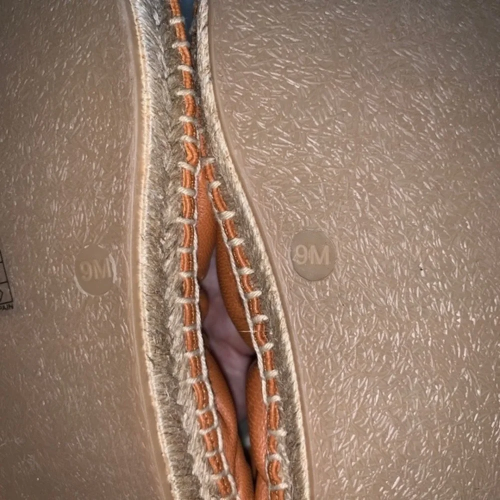 Vince Rae Brown‎ Leather espadrille flats size 9